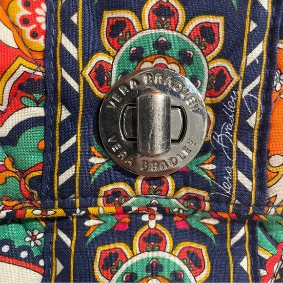 Vera Bradley Venetian Tote Double Handle Purse And Wallet ID/Money Holder - Picture 8 of 15